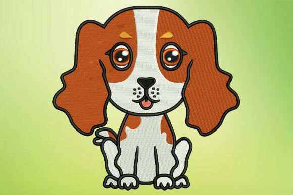 Cavalier Spaniel Embroidery Design