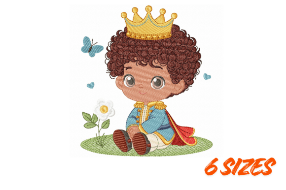 Cute Little Prince Embroidery Art