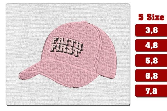 Faith First Baseball Cap Embroidery PES