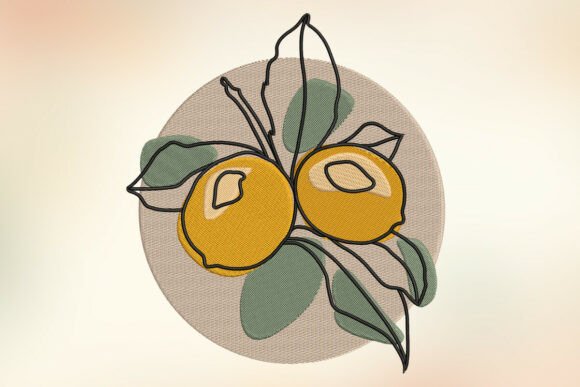 Lemon Embroidery Design: A Bright, Modern Seasonal Staple