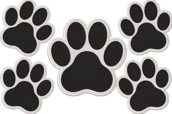 Paw Print Embroidery Design