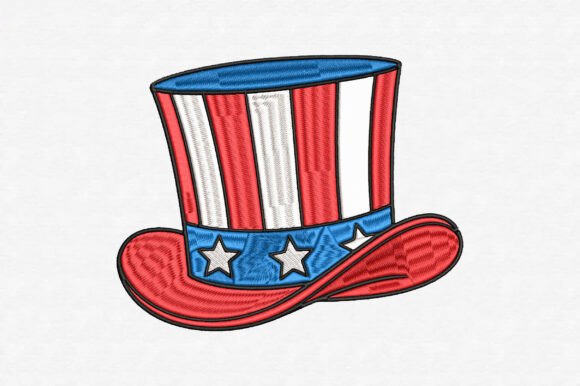 Uncle Sam’s Top Hat Embroidery Design